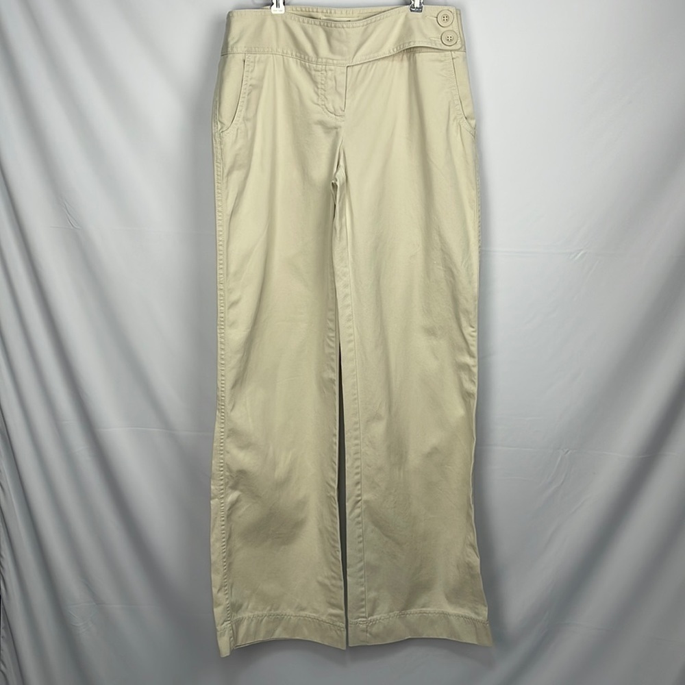 London Jean The Marisa Fit chino wide leg pants women’s size 4 Tall